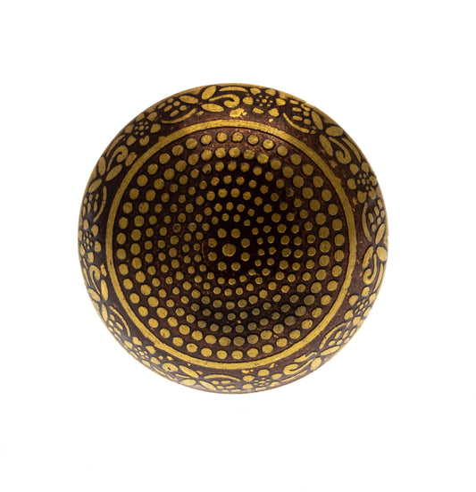 Mosaic Dome Pattern Knob - Pin Etched Copper 40mm