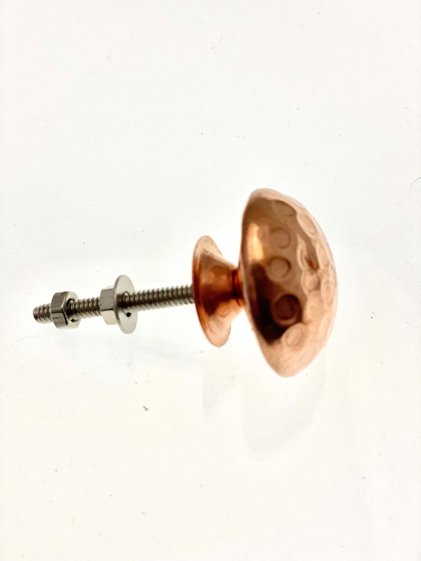 Hammered Medina Round Dome Knob in Rose Gold Knob for Cupboards